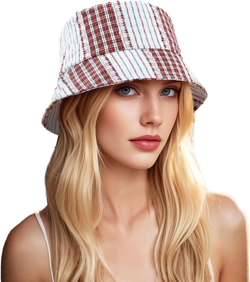 DOCILA Bucket Hats for Women Trendy Print Reversible Bucket Hat Packable All Season Fisherman Sun Caps - Image 1
